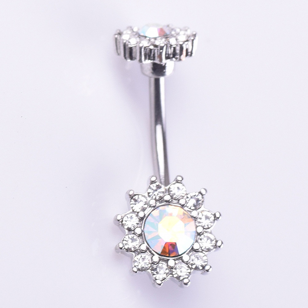 Khuyên Rốn Đính Đá Hình Hoa Quyến Rũ