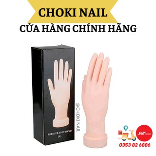 Bàn tay giả học nail, Bàn tay silicon loại khớp dẻo linh hoạt hàng cao cấp
