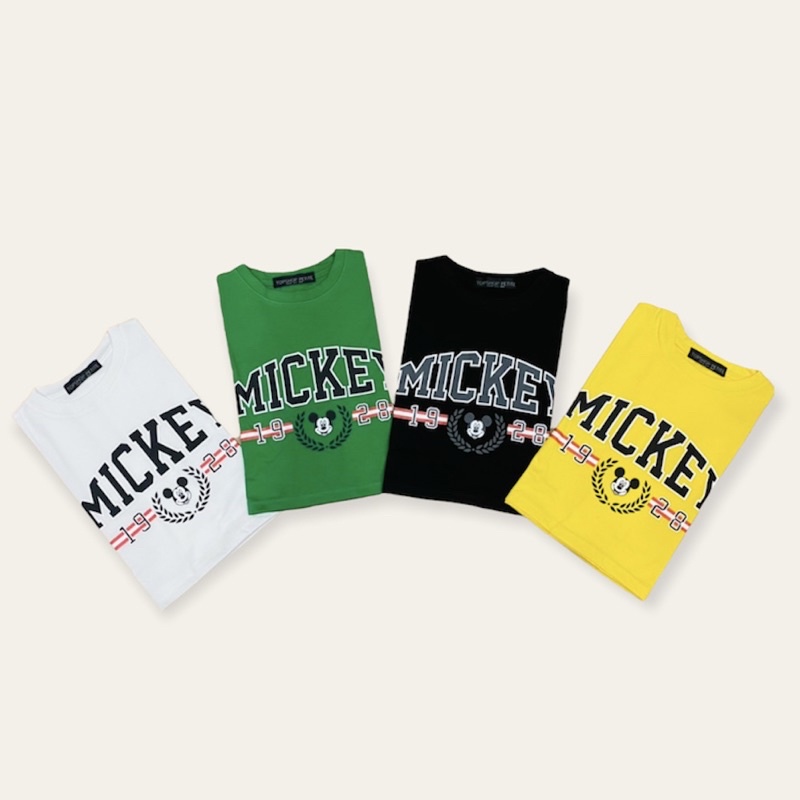 Áo thun mickey form lửng croptop vnxk