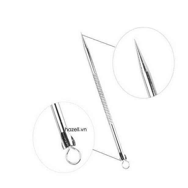 Que Nặn Mụn, Loại Inox 304  2 Đầu An Toàn, Dễ Sử Dụng, Dùng Spa,Chăm Sóc Da Làm Đẹp...