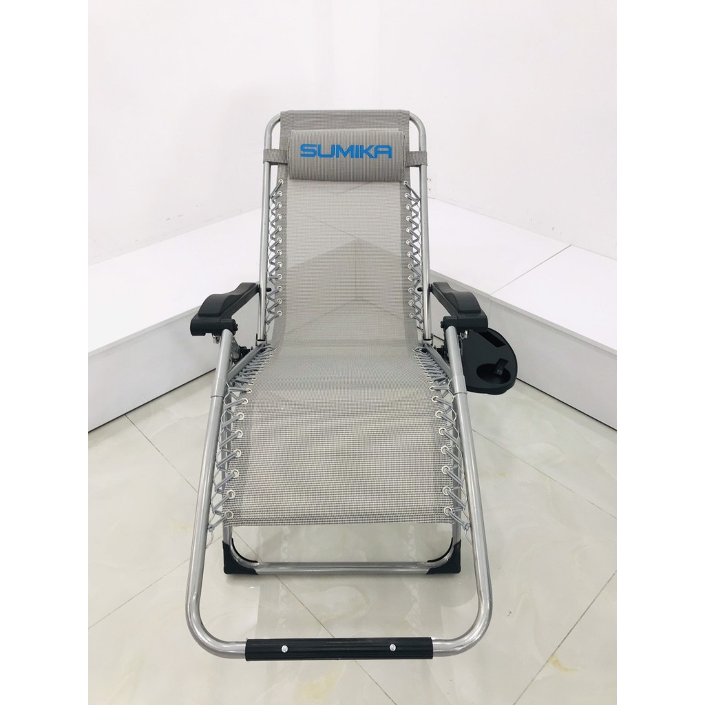 Ghế xếp thư giãn Sumika 179 (Màu xám) | BigBuy360 - bigbuy360.vn