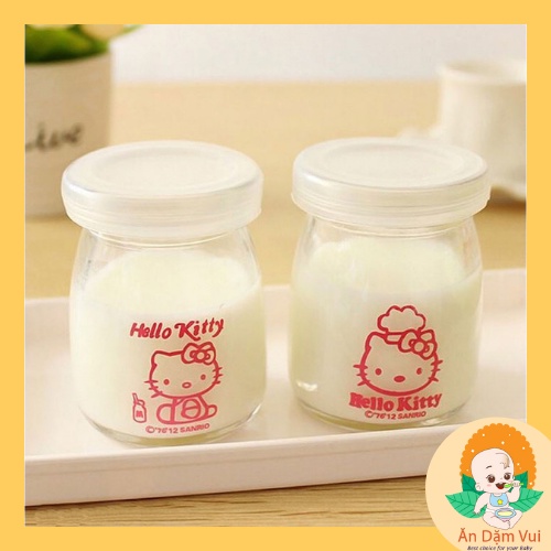 Hũ thủy tinh làm sữa chua, hủ hấp flan, đựng yến, mứt, mật ong cho bé ăn dặm SAMI KIDS