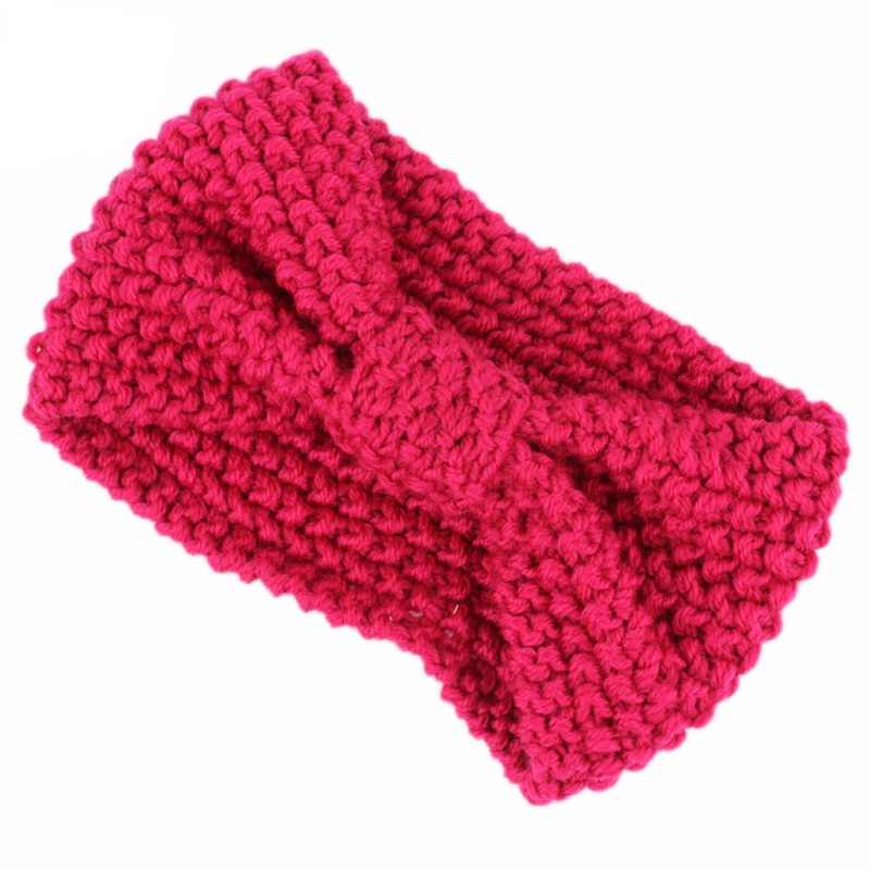 Băng Đô Dệt Kim Màu Trơn Giữ Ấm Tai Cho Nữ