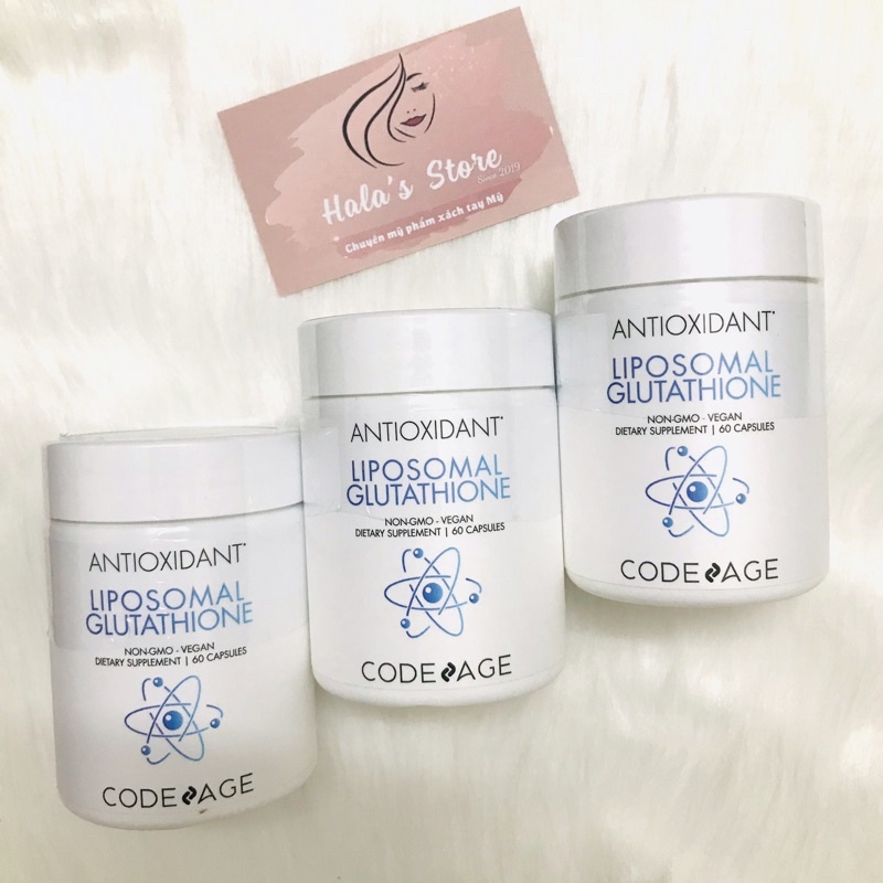 CodeAge ✨ Viên bổ sung chất chống oxy hoá sáng da Code Age LIPOSOMAL GLUTATHIONE