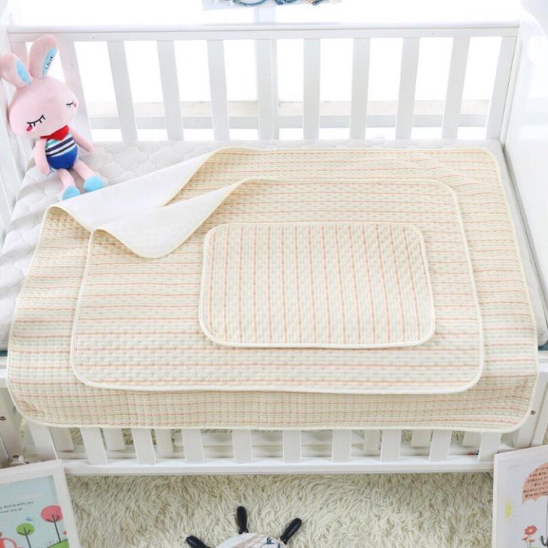 Lót chống thấm cho bé ORGANIC 80 x100cm, 60x100cm, 50x70cm, 30x45cm 100% COTTON HỮU CƠ TỰ NHIÊN