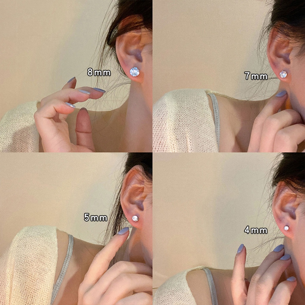 Không cần Pierced Ear!Khuyên Tai Dạng Kẹp Kẹp Vành Tai Cao Cấp Hình Ốc Sên Đính Đá Zircon Không Cần Khoan Lỗ Phong Cách Mới Cao Cấp Dành Cho Bé Trai Bé Gái E