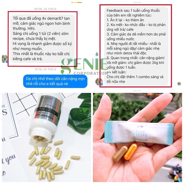 Viên uống thảo môc giảm cân slim recerp genie Hàn quốc | BigBuy360 - bigbuy360.vn