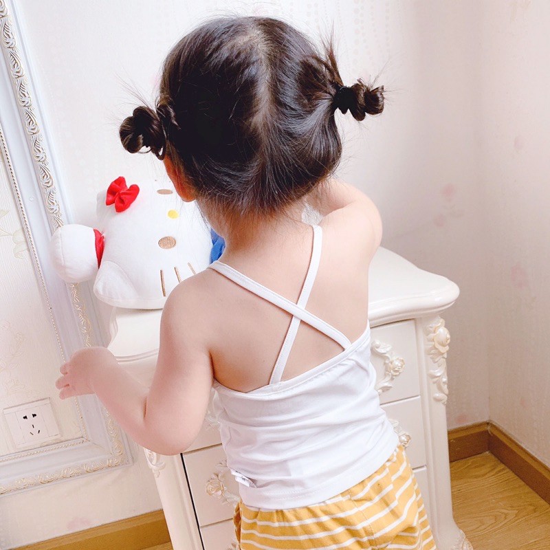 Áo phông cho bé gái, Áo thun Hai Dây hàng Quảng Châu cao cấp hoạt hình mùa hè xuất Hàn cho trẻ em SEKA KIDS 2102.02.CS54