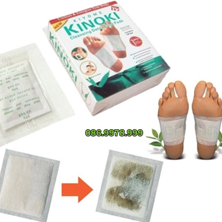 Miếng dán thải độc chân KINOKI 💖SIÊU SALE💖 Combo 2 miếng dán chân Nhật Bản, giúp ngủ ngon, massage chân | BigBuy360 - bigbuy360.vn