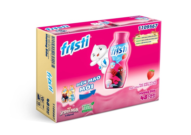 Thùng sữa chua uống Fristi hương dâu 48x80ml