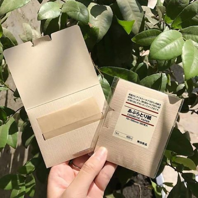 (Chuẩn bill Nhật) Giấy thấm dầu Muji Cosmetic Paper  nội địa Nhật Bản