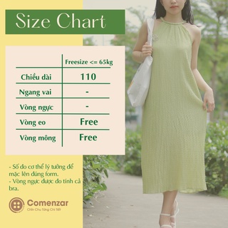 Đầm Cổ Yếm Xanh Cốm Dáng Xuông [ Trong Veo ]