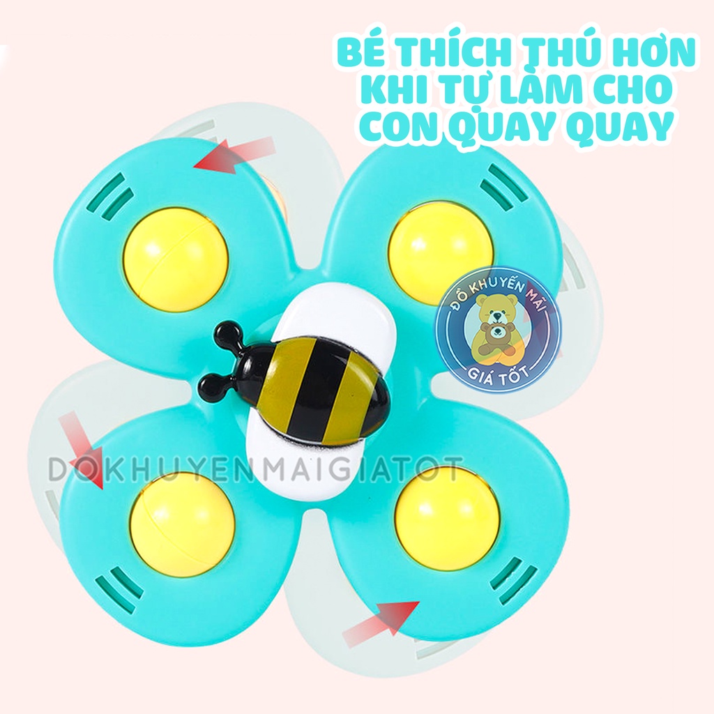 Bộ đồ chơi con quay cho bé  dán tường spinner kiểu dáng hoạt hình nhiều màu sắc, âm thanh vui nhộn