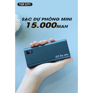 Sạc dự phòng Remax RPP-17 22.5W dung lượng 15.000mAh hỗ trợ 3 cổng vào lightning micro và type-C