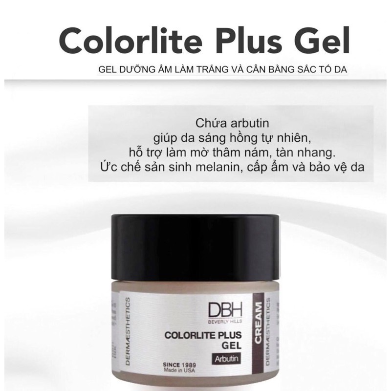 Kem dưỡng trắng hồng căng bóng da DBH COLORTILE PLUS GEL