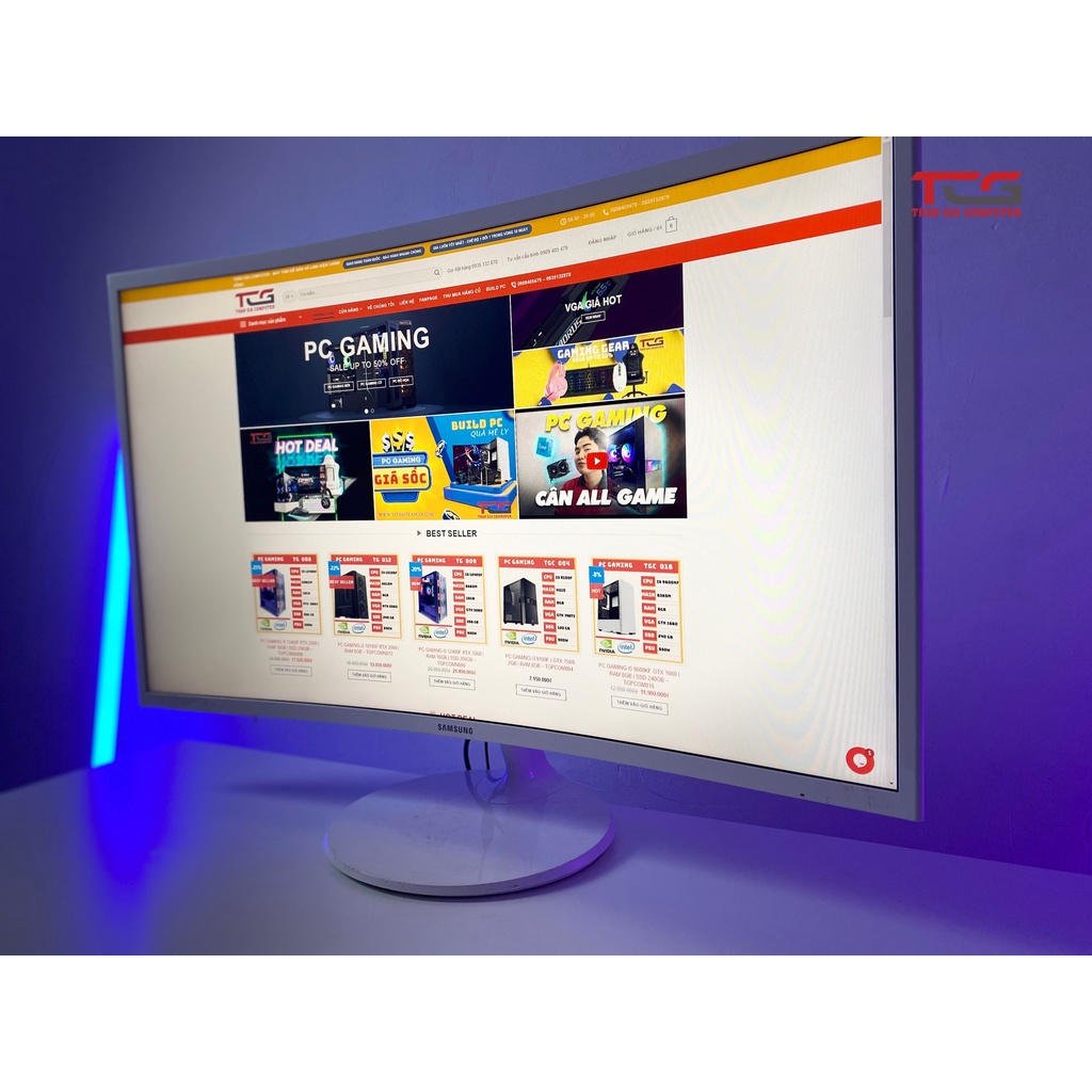 Màn hình máy tính LCD Samsung C32F391 cong Cũ