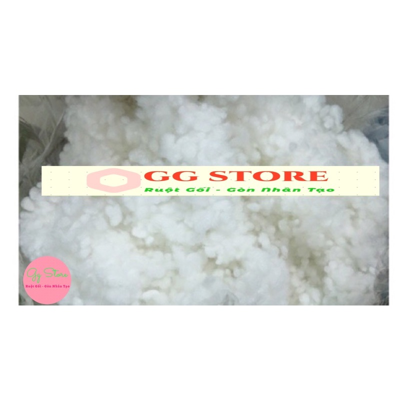 Bông Gòn bi loại tốt hàng việt nam mềm , trắng dùng nhồi gối , sản phẩm handmade, gấu bông, sản phẩm bằng len 1kg
