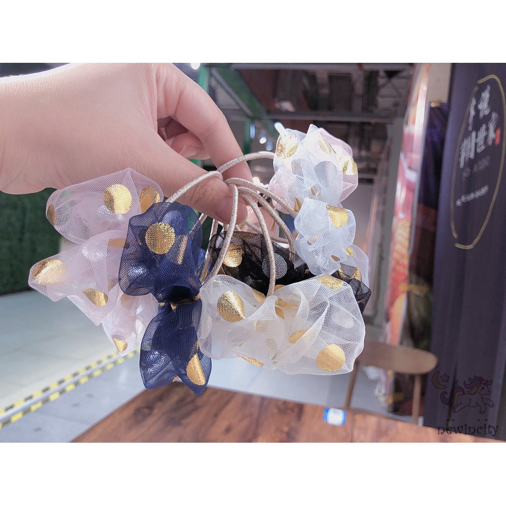 Kẹp Tóc Hình Nơ Lưới Phong Cách Hàn Quốc Cho Bé Gái