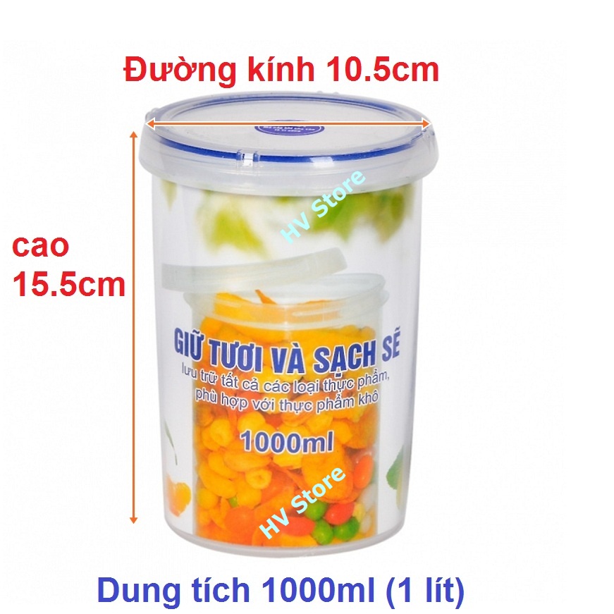 [ SIÊU RẺ HỘP THỰC PHẨM TRÒN 1000ML 2408 SONG LONG