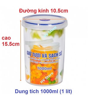 [ SIÊU RẺ HỘP THỰC PHẨM TRÒN 1000ML 2408 SONG LONG