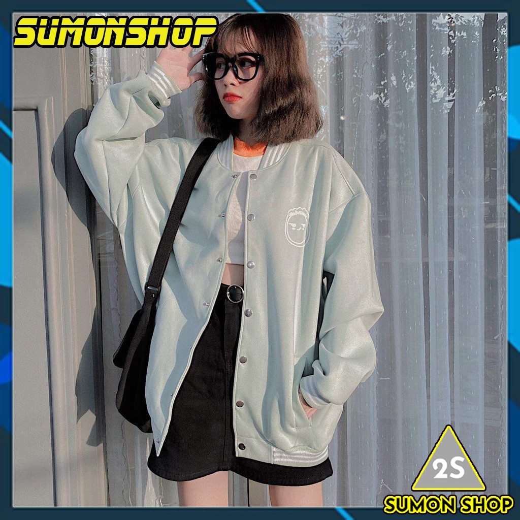 Áo khoác nỉ bông Cardigan Mặt Cười Cute Áo Khoác Nữ Unisex Form Rộng Freesize Dưới 63kg - Sumon Shop