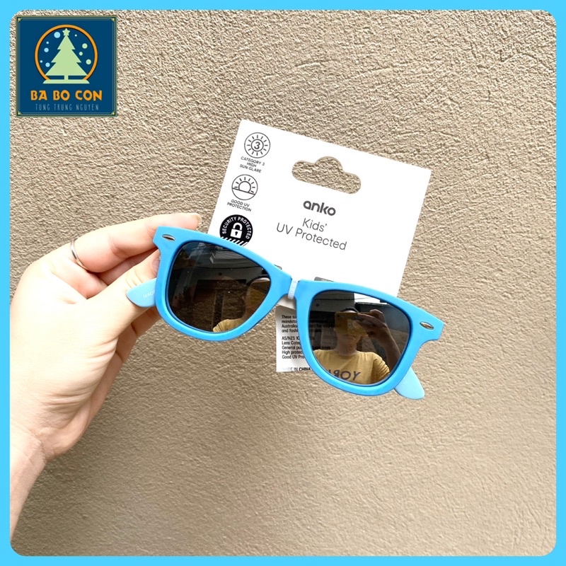 Kính trẻ em Anko Úc size cho bé từ 3-5 tuổi, kính mới full tem tag, tặng kèm hộp và khăn lau kính