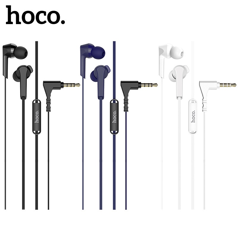 Tai Nghe Có Dây Nhét Tai Chống Ồn Super Bass Hoco M72 Jack 3.5mm Có Mic Cổng Cắm 3.5mm Nằm Ngang Thuận Tiện Chơi Game