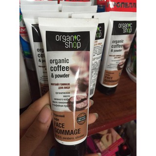 Tẩy da chết mặt Organic shop Organic coffee & powder – nga