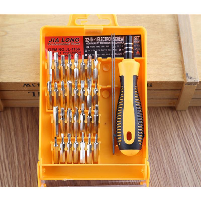 Bộ 32 Món Tua Vít Đa Năng (JL-1166), Bộ sữa chữa tiện lợi cho mọi nhà, hộp dụng cụ  nhỏ gọn cầm tay
