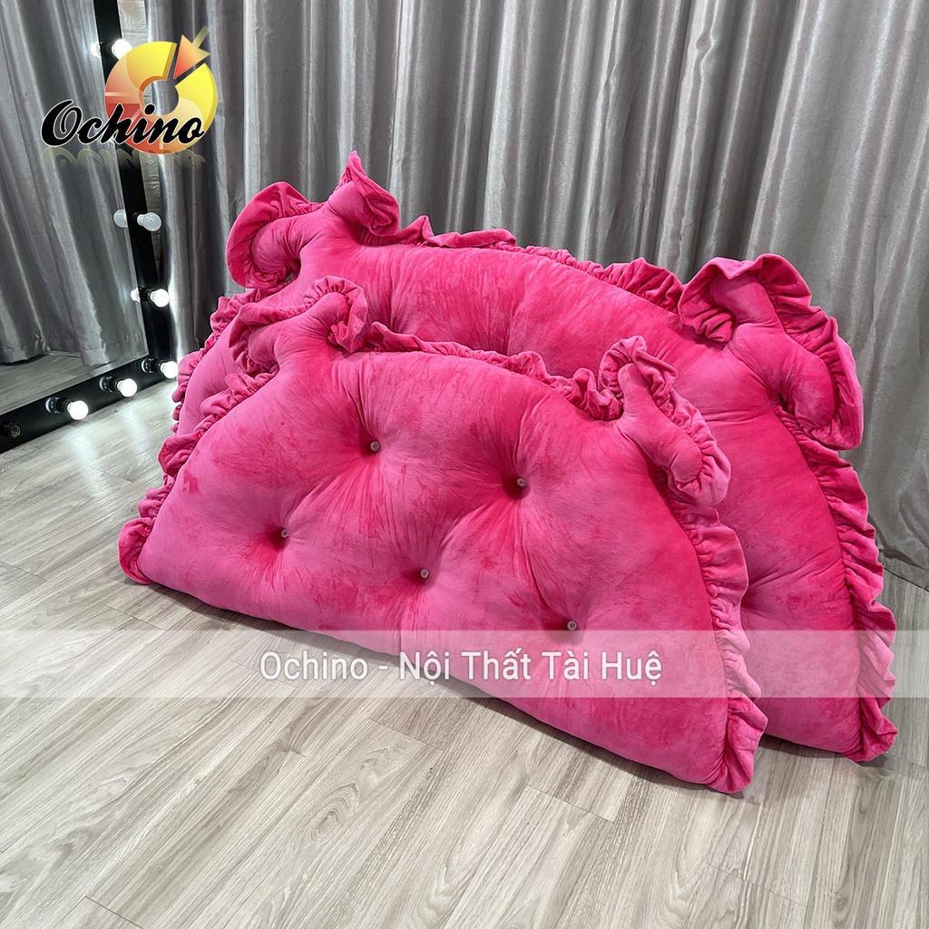 Gối Tựa Đầu Giường, Đệm Đầu Giường Mẫu Hoàng Gia Chữ Nhật Handmade 1M2-55 Và 1M6-75 ( Ảnh Thật Và Video)