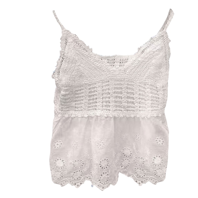 Áo Dệt Kim Sát Nách Cổ Tròn Thời Trang Mùa Hè Cho Nữ