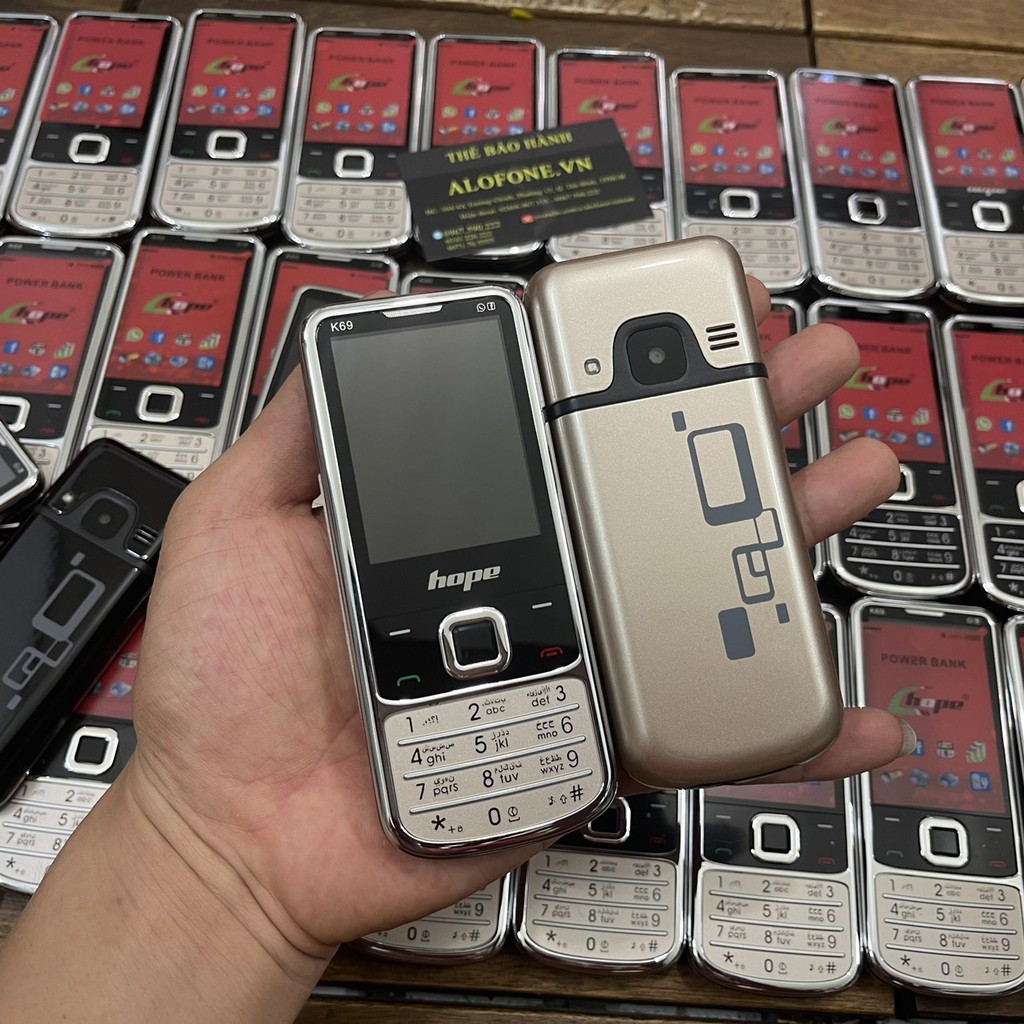 [Mã 2611DIENTU500K hoàn 7% đơn 300K] ĐIỆN THOẠI ĐỘC 4 SIM HOPE K69 Có Thay Đổi Giọng Nói