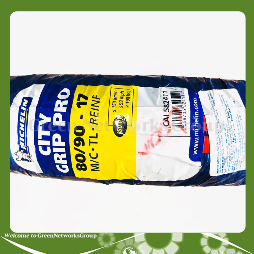 Vỏ Xe Michelin City Grip Pro 80/90 - 17 Greennetworks