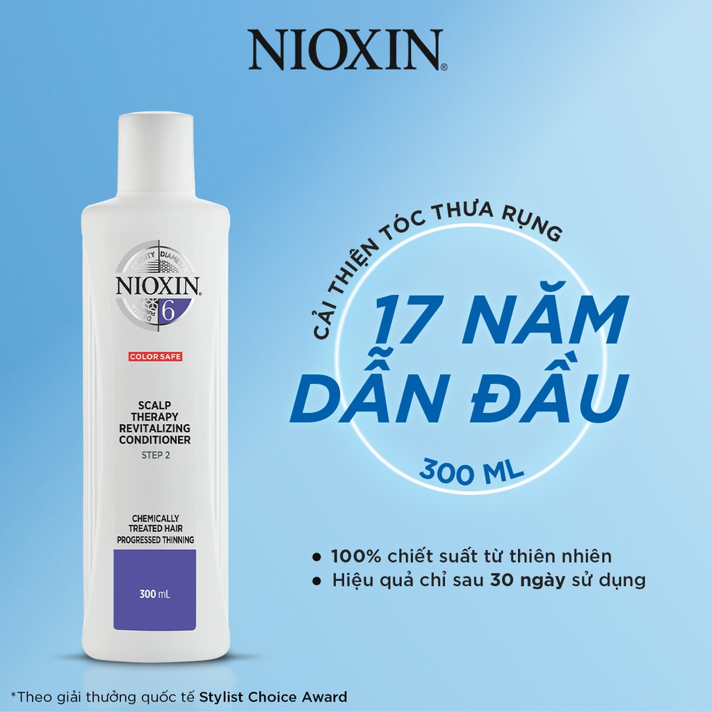 Dầu Xả NIOXIN chống rụng tóc, kích thích mọc và bảo vệ tóc khỏi hư tổn Scalp Conditioner 300ml/1000ml