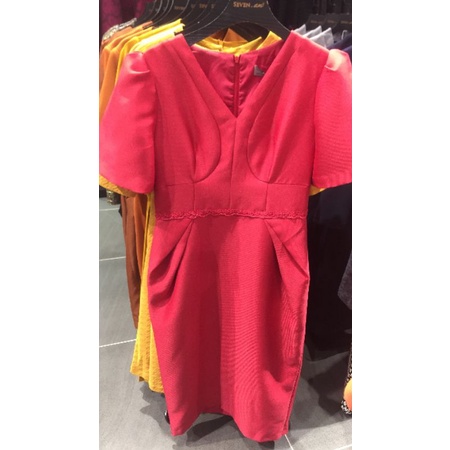 Đầm bút chì phối ly sườn hãng Seven.am