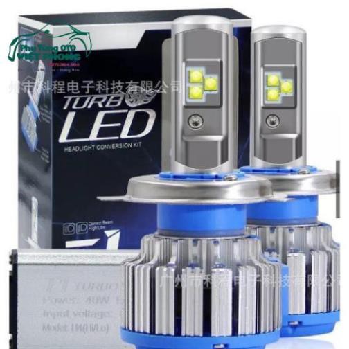 1 Đôi : ĐÈN BÓNG PHA LED TURBO T1 CHÂN H4 – 40W DBPL