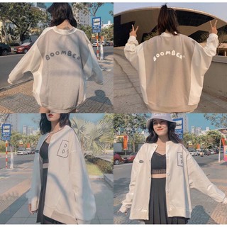 Áo khoác nỉ bomber B phản quang