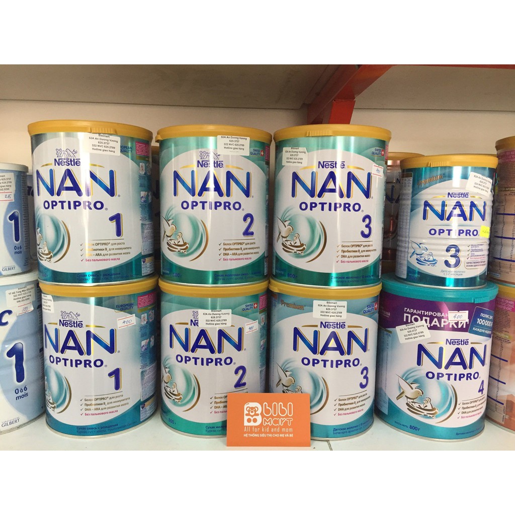 Sữa Nan Nga hộp to 800g đủ số 💟FREESHIP💟 giúp bé phát triển trí não,thể lực,tăng cường sức đề kháng và tốt hệ tiêu hóa