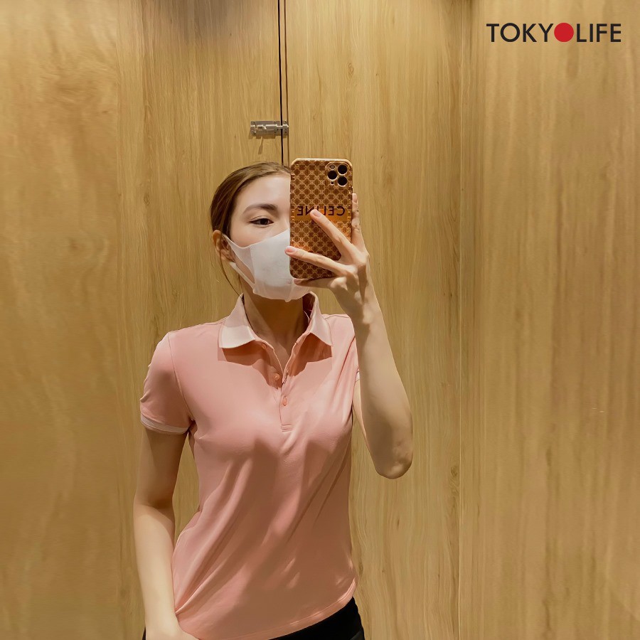 Áo Polo TOKYOLIFE Nữ phối cổ len màu sắc xinh yêu N9POL003I