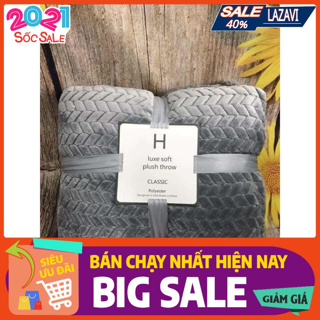 Sale lỗ 50% chăn lông cừu vân sóng nhập khẩu 2mx2m2