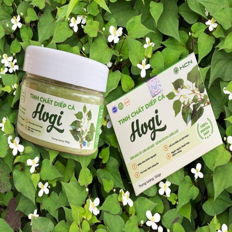 [ Cam kết chính hãng] Tinh chất diếp cá HOGI da trắng hồng, hộp 150gr