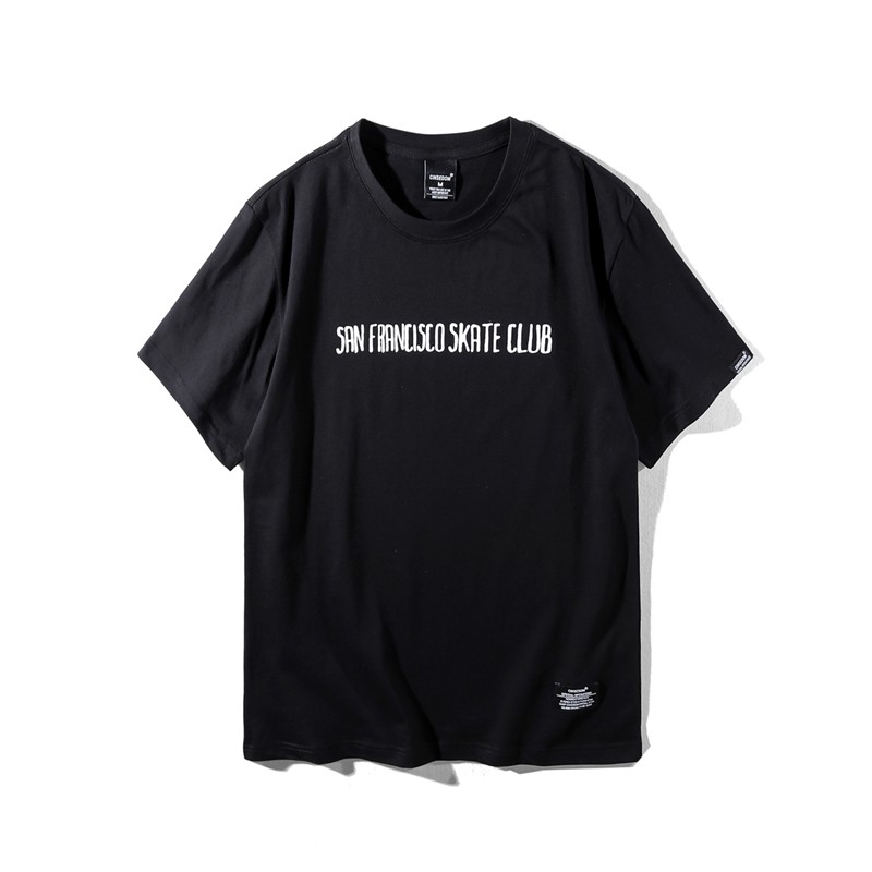 Áo thun unisex in chữ và họa tiết bàn tay