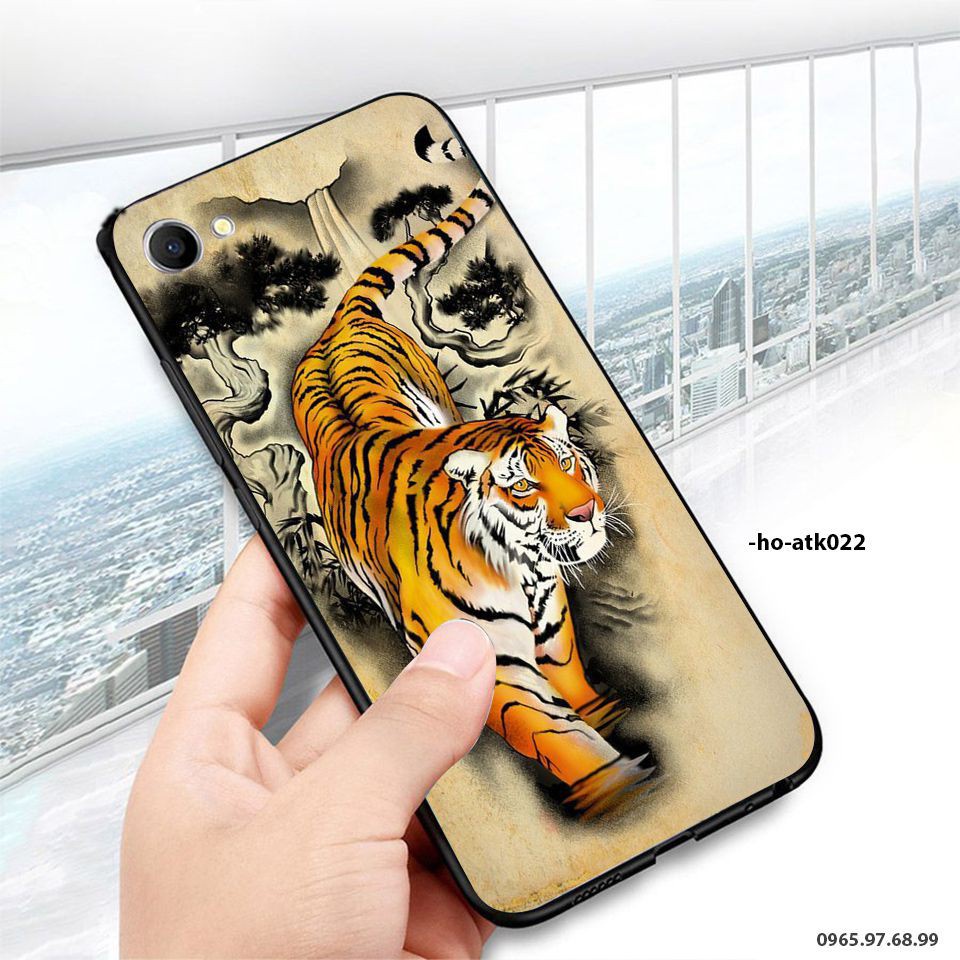 Ốp lưng ép kính Oppo F1s / F7 / F7 Youth in hình Con hổ, con cọp 2022
