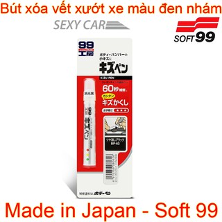 Bút xóa vết xước xe màu đen nhám và cần gạt ô tô KIZU PEN MAT BLACK BP-62 SOFT99 | Made in Japan
