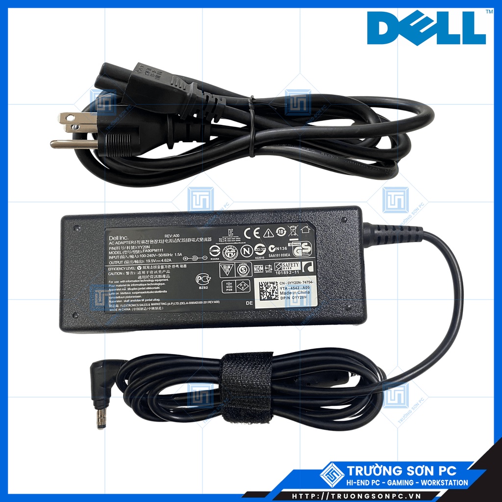 Sạc LAPTOP DELL VOSTRO 5460 5470 5480 Chân Nhỏ ZIN 19.5V – 4.62A 90W (Chỉ Dùng Cho MÃ DELL VOSTRO 5460 5470 5480 5560)