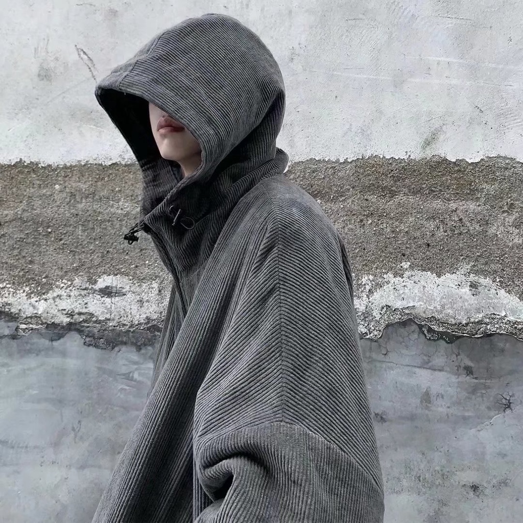 Áo bomber nam form rộng ulzzang unisex, Áo khoác bomber nam oversize nhung tăm kèm mũ học sinh đi chơi đi học hot trend