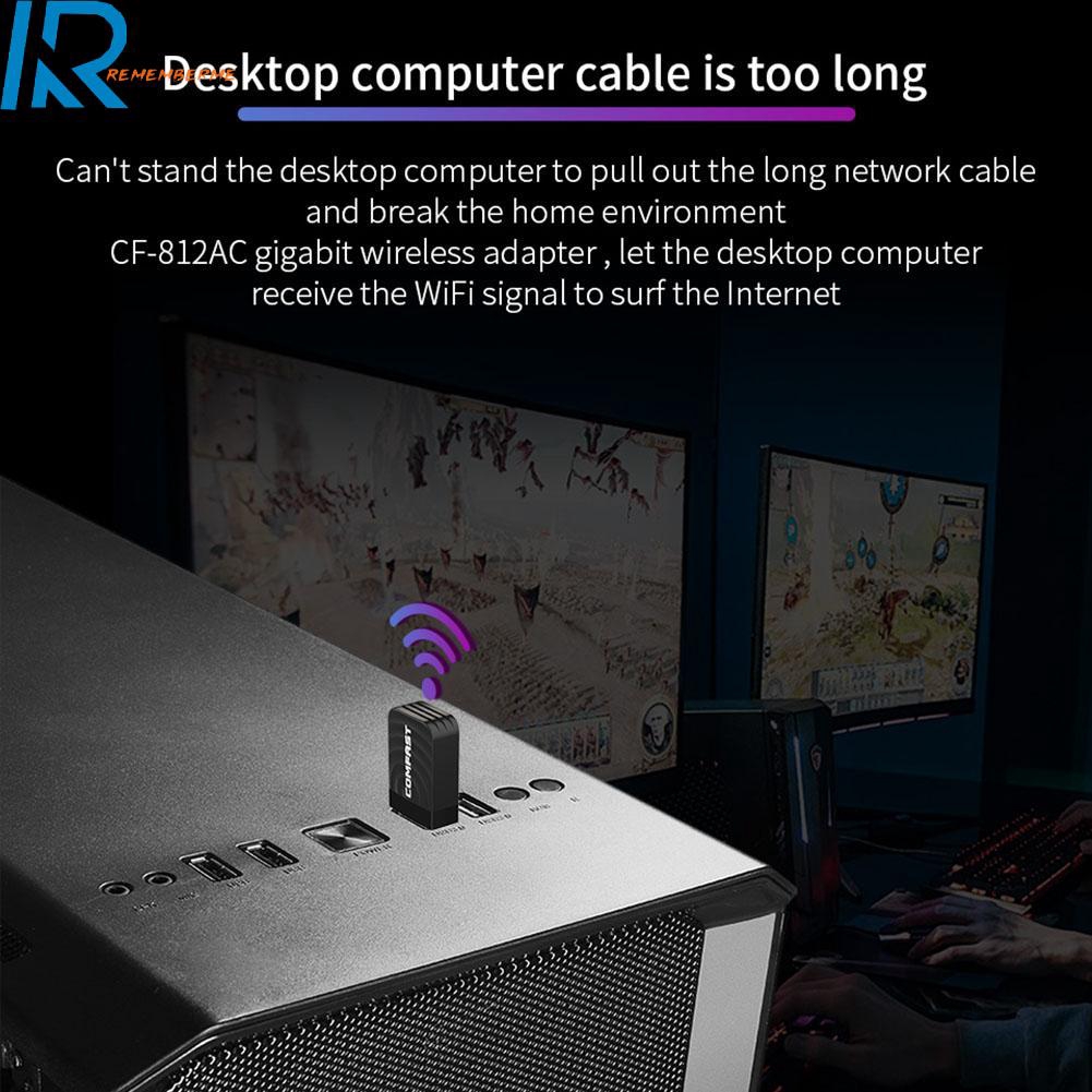 Usb Thu Sóng Wifi 1300mbps 802.11 B / G / N | BigBuy360 - bigbuy360.vn