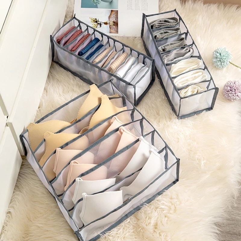 Hộp Đựng Đồ Lót/Vớ/Cà Vạt Chia Ngăn 6/ 7/ 11 Ngăn Tiện Lợi