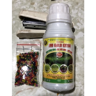 Combo: 01 chai dung dịch thủy canh Bio Gold extra / Bio-life & 01 túi hạt nở dùng trang trí bể / cây cảnh thủy sinh ☘️