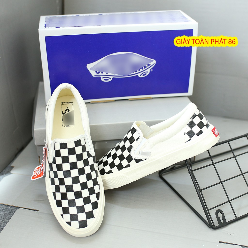 [Mã FAGREEN245 giảm 10% tối đa 30k đơn từ 99k] [ Bảo Hành 12 Tháng] Giày Thể Thao nam nữ Style 36 Đen- Caro | BigBuy360 - bigbuy360.vn
